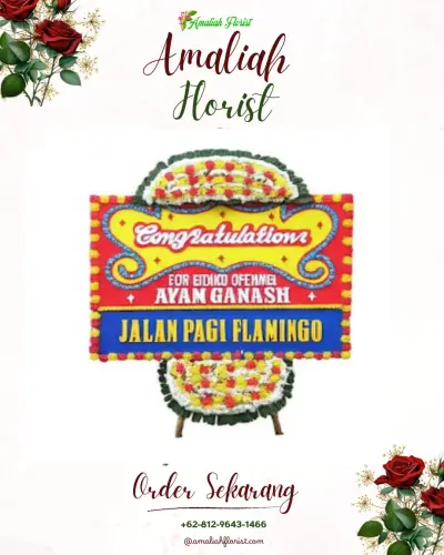 Bunga Papan Congratulation di Heledulaa Utara